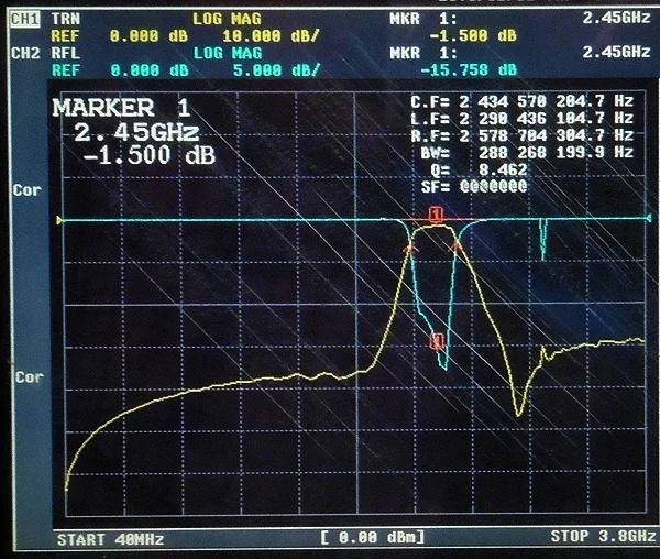 FBp-2400 Band Pass Filter 2.4 G 2450MHz WiFi Bluetooth Zigbee Anti-jamming Special SMA Interface