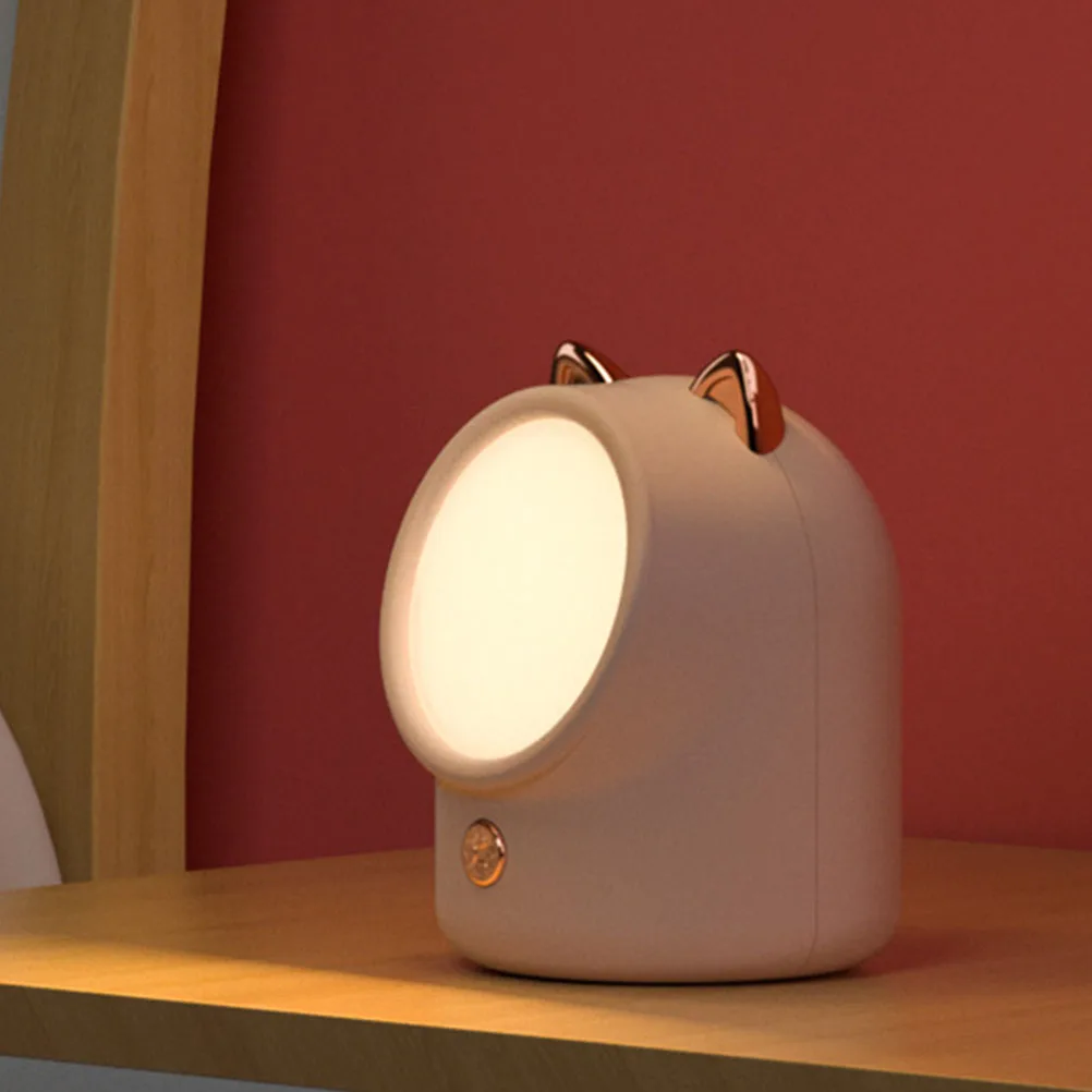 

LED Lucky Cat Night Light USB Rechargeable Small Desk Lamp Homestay Decorative Table Modern Style Long Material