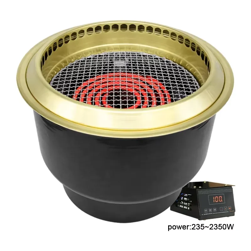 Commercial Electric Korean BBQ Grill Hot Pot Combo Indoor Smokeless Barbecue Machine Restaurant Equipment for Home Use Indoor