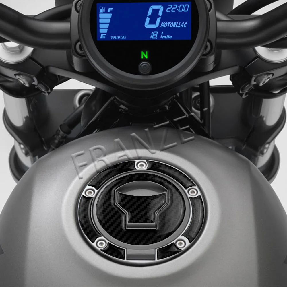 3D Motorcycle Carbon Fiber Fuel Tank Cap Sticker Decal Accessories For Honda CMX 500 1100 Rebel CB 500F/X CBR 650R Hornet 750 - Image 2