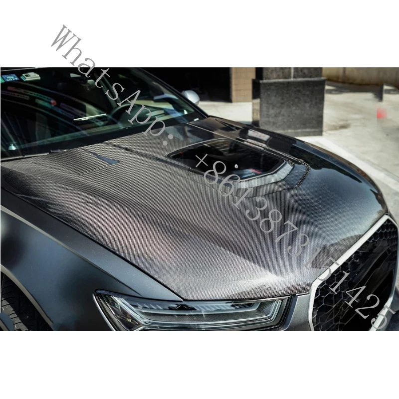 

Suitable A6 S6 RS6 Bonnet Hood IMP Style Hood Fits Carbon Fiber Engine Cover 2012-2018