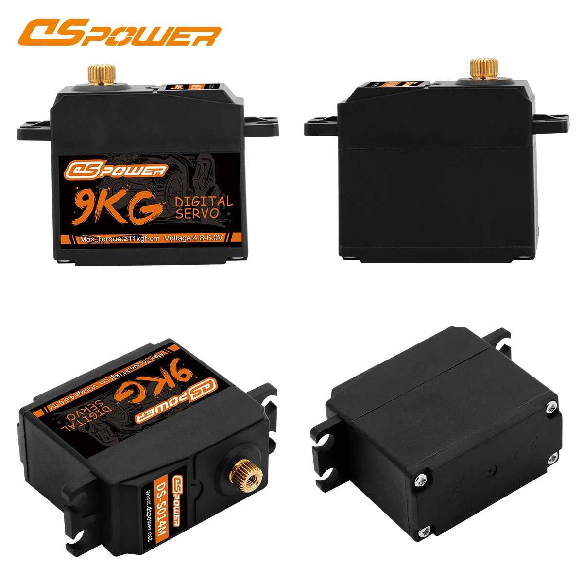 Dspower 3kg 6kg 9kg 15kg servo digital à prova d'água motor de engrenagem de metal/plástico para modelo 1/10 rc carro helicóptero barco avião robô