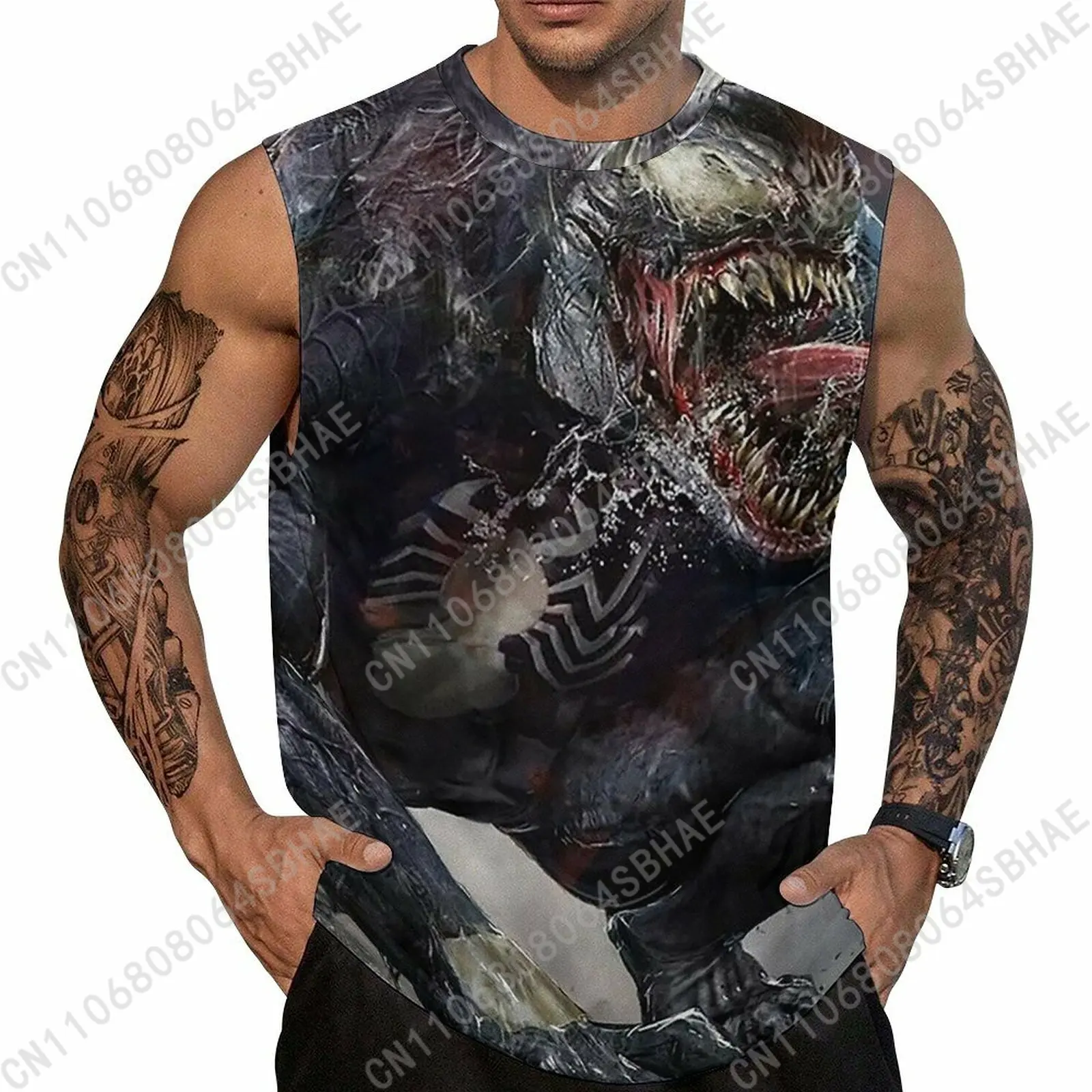

Marvel Venom Custom Men's Sleeveless Shirt Personalized Tank Top Wear Summer Vest Tops Men Daily Use Cosplay