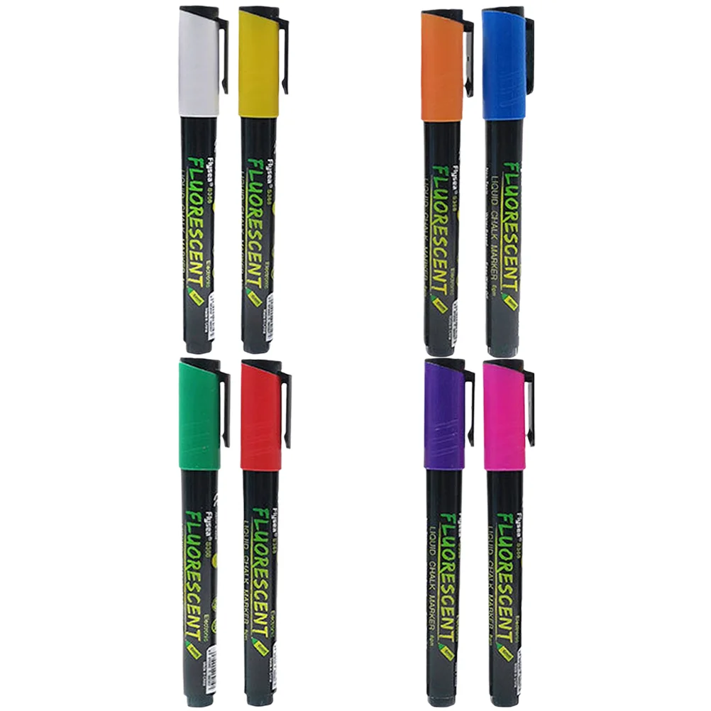 8Pcs Chalk Markers Erasable Colored Liquid Chalk Markers Glass Board Markers LED Board Colored Markers