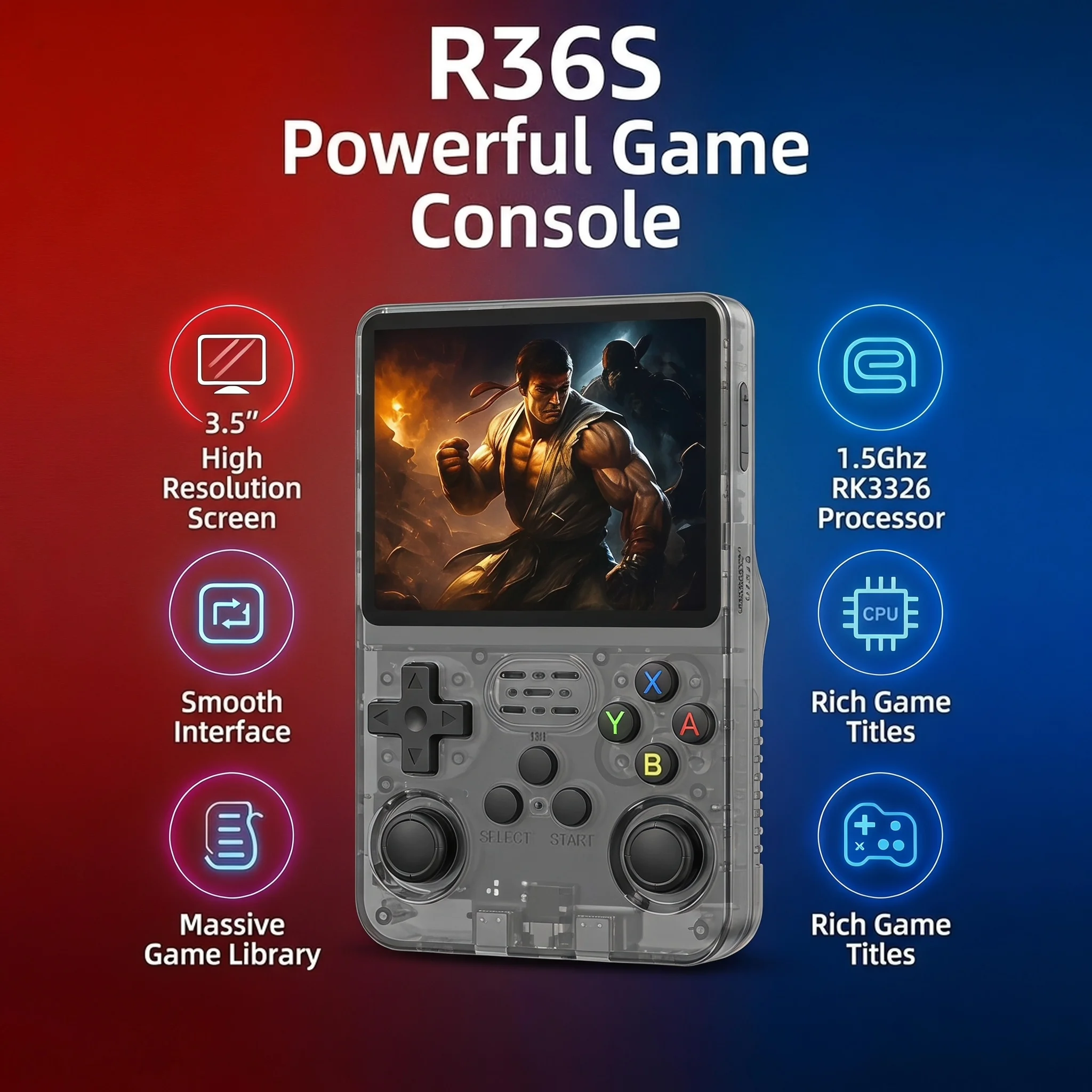 R36S レトロハンドヘルドゲーム機 ARKOSシステム 3 - Gaming Console R36S のレビューと価格