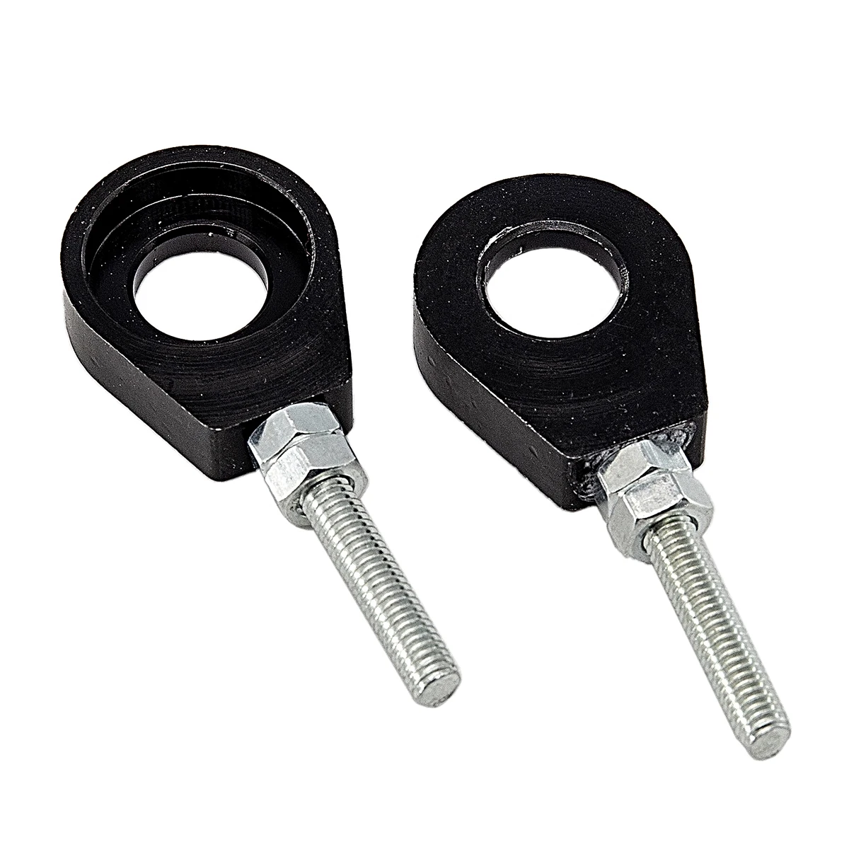 1 paar 7 Farben 12mm/15mm Hinterrad Achse Loch Kette Spanner Teller für Motorrad Modifikation teile Zubehör