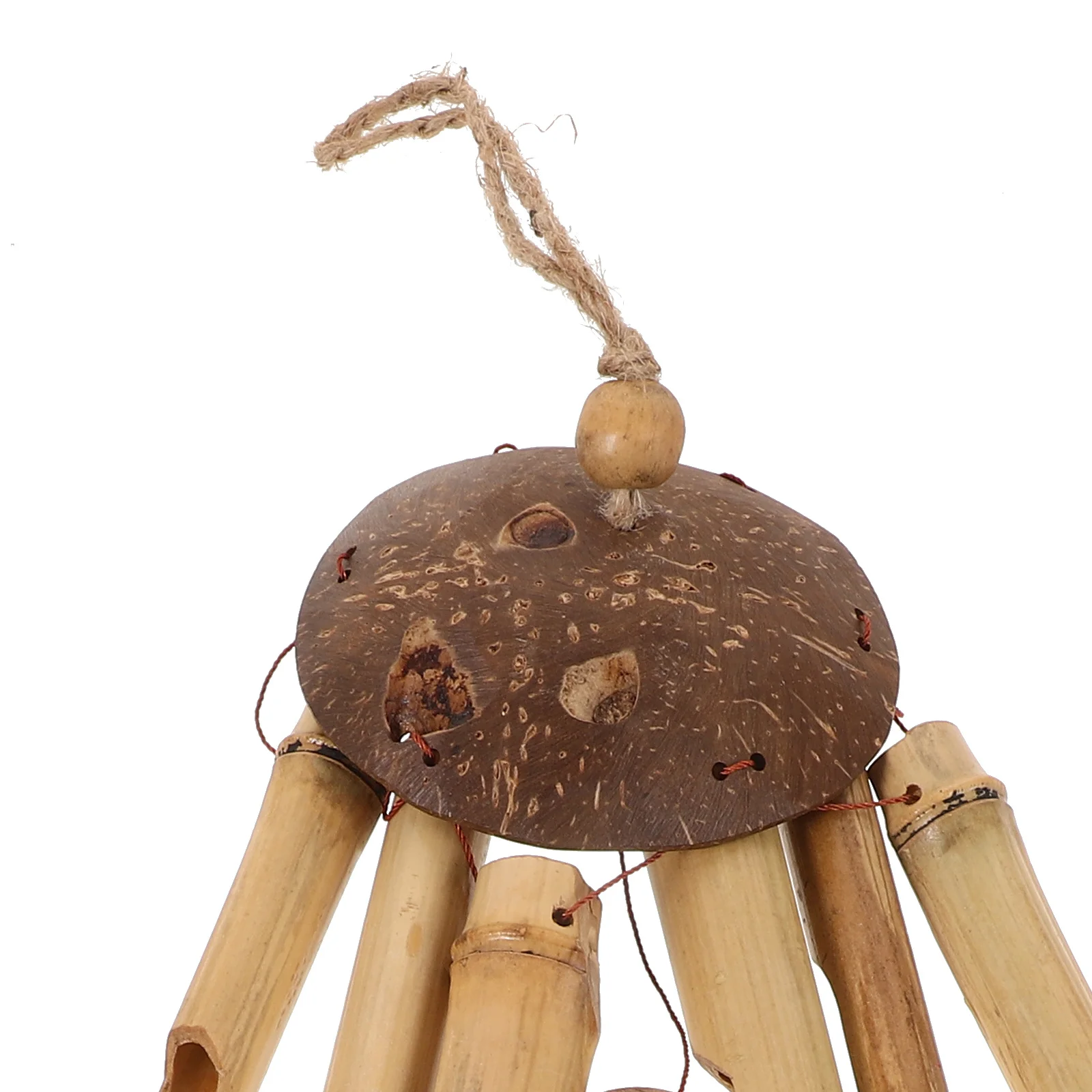 

Bamboo Wind Chime Crisp Sound Hanging Patio Garden Room Decor Unique Primitive Ambiance Gift for Friends Family