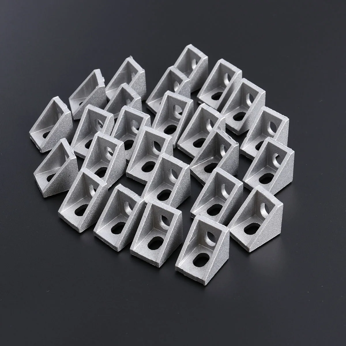 

25 шт. алюминиевые угловые кронштейны 2x2x2 см, сверхмощные 90 градусов для экструзионного 3D-принтера серии 20, фрезерный станок с ЧПУ, аксессуары для робототехники