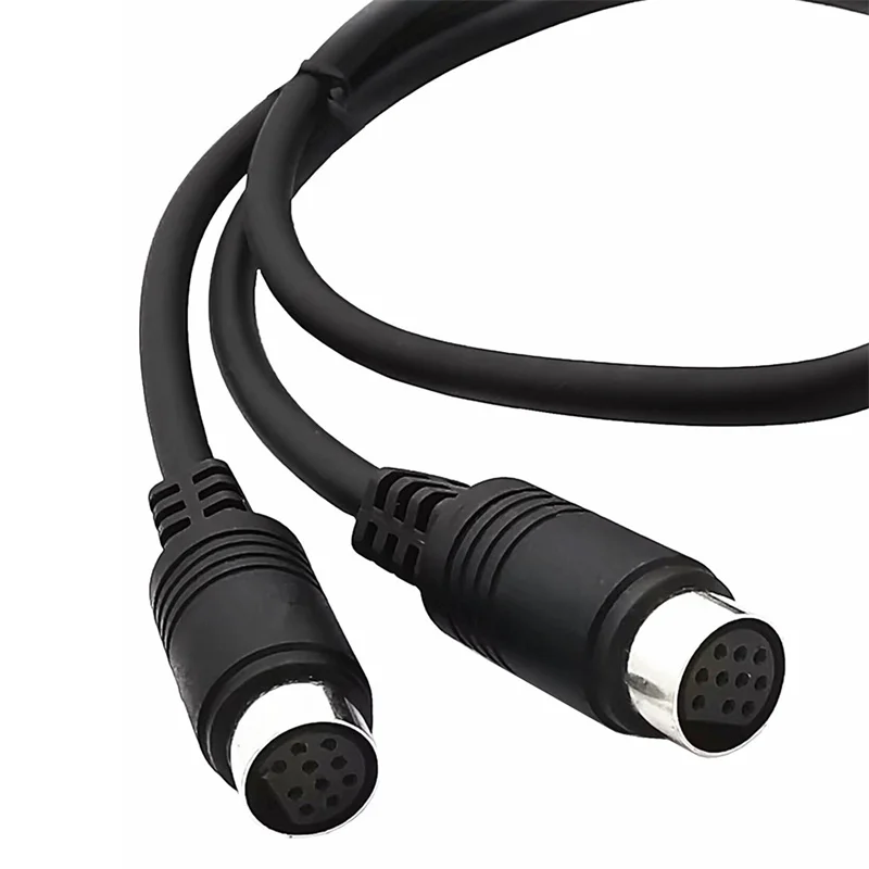 Мини DIN 10-контактный разветвитель Y-кабель-адаптер Аудиовход, совместимый с ТВ-приемником ТВ-монитором, проектором Аудио и видео 0,3 м