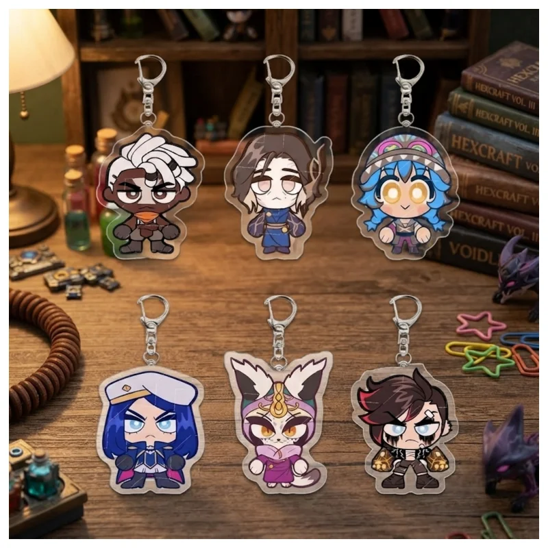 Jinx Gaming Accessories - ジンクス・エッコ・ケイトリン漫画ペンダントバッグ装飾品素敵なゲーム周辺機器ゲームファンのための収集価値のあるギフトバックパックアクセサリー