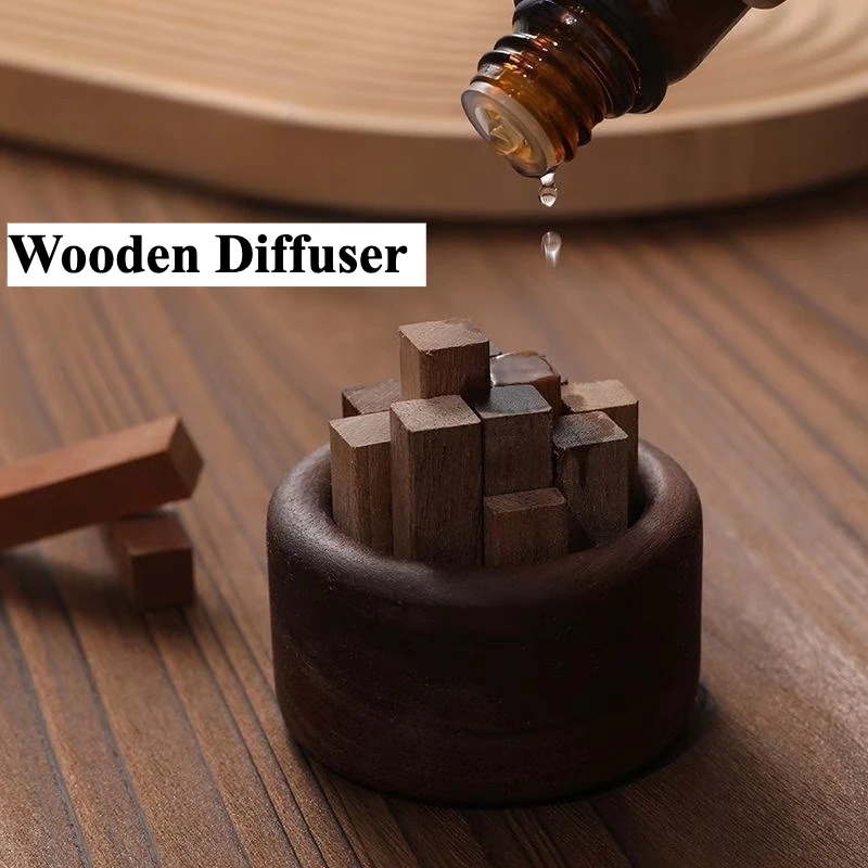 

Wooden Diffuser Wooden Aromatherapy Home Office Teahouse Decor Nice Gift Zen Buddhist MultiPurpose Home Decor