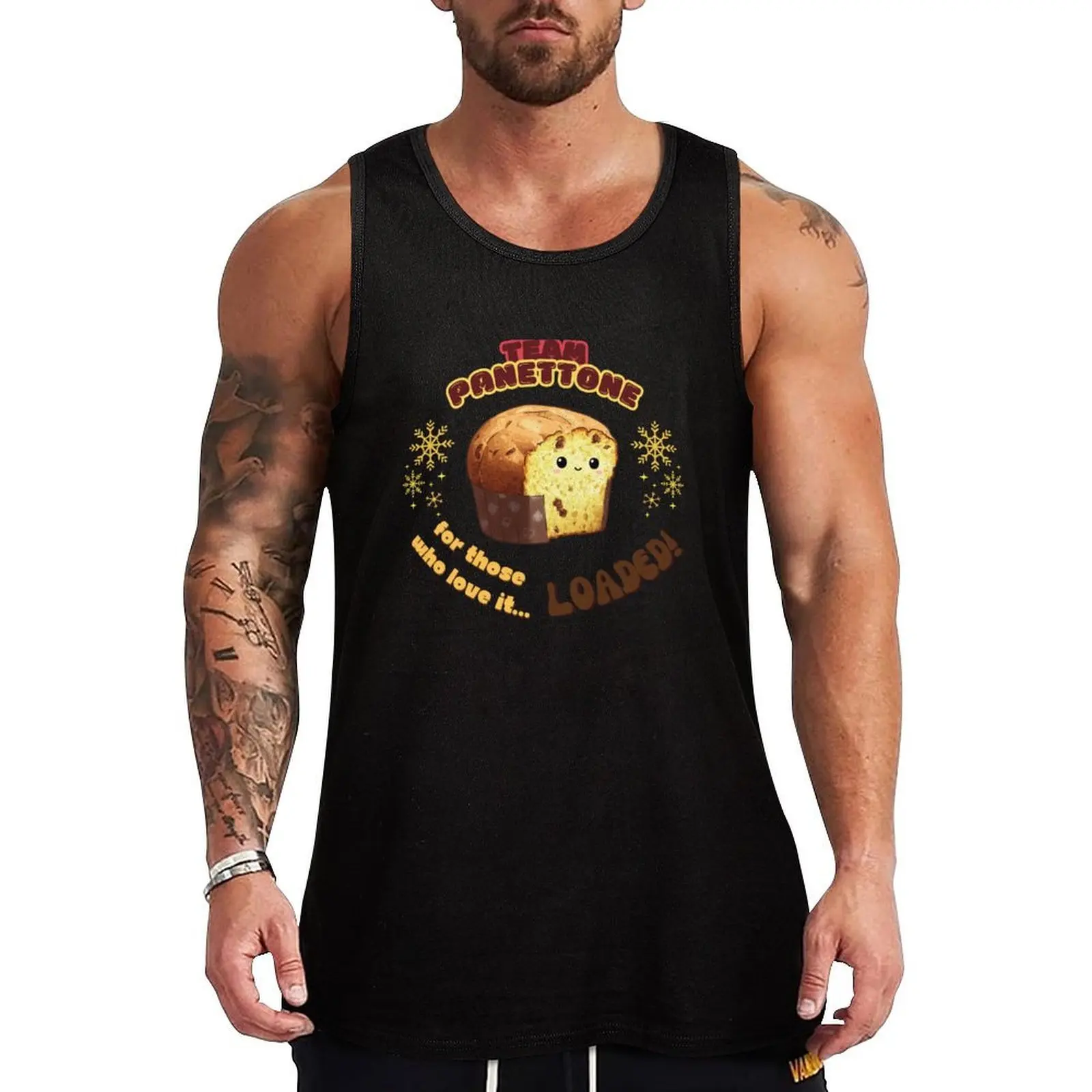 Equipo Panettone: Para los que lo adoran... ¡Plinamente! Camiseta Deportiva sin Mangas de Secado Rápido para Correr