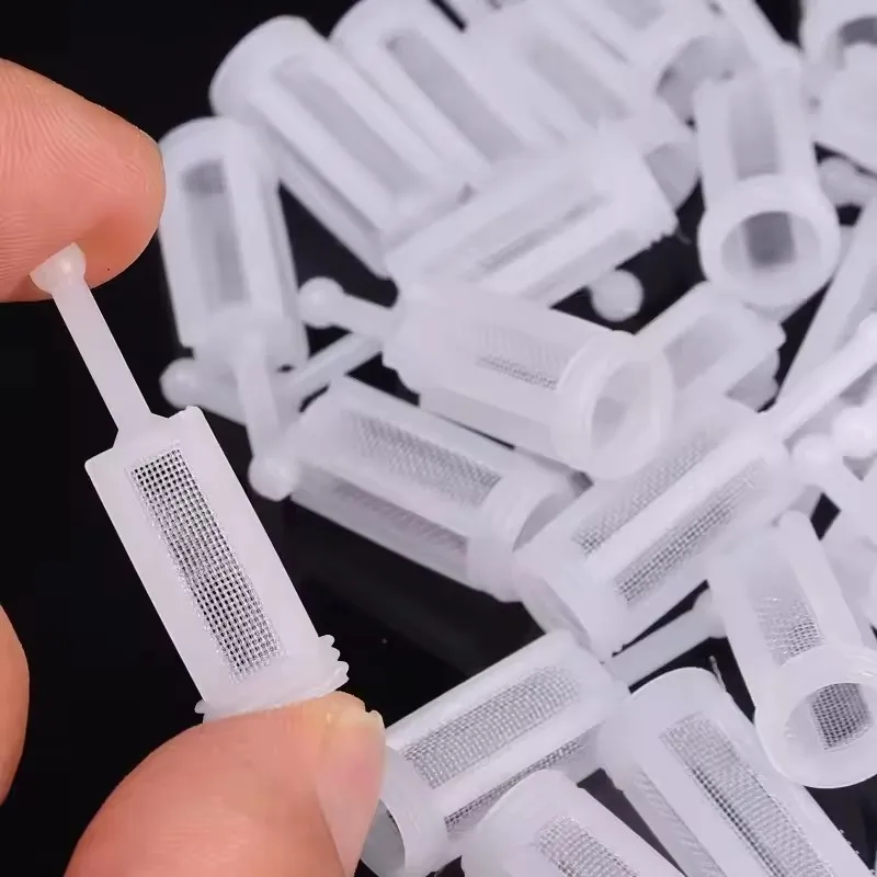 10PCS Plastic Gravity Gun Filter Tool Separates Residue Dirt White Universal Washable Universal Auto Accessories
