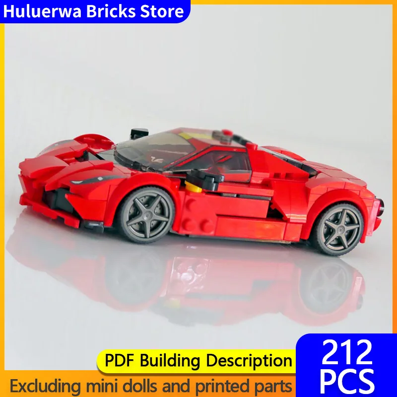 

Speed Racing Car Model MOC Building Bricks Top Tier Sports Car Modular Technology Gifts Holiday Assemble Children Toys Suit