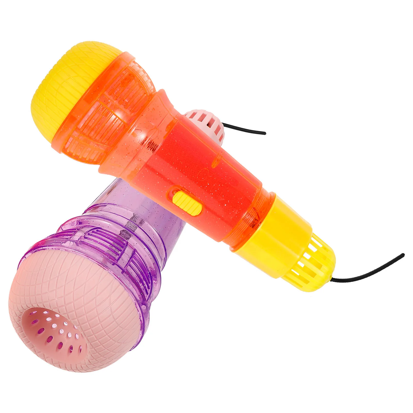 

2Pcs Echo Microphone Plaything Lightweight ABS Pretend Play Singing Stage Party Favor Kids Karaoke Prop Educational Musical