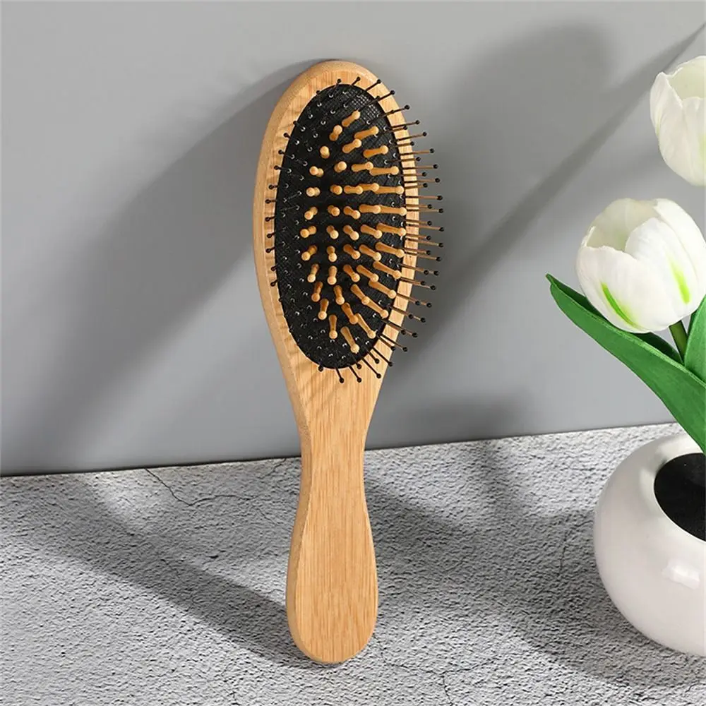 

Barber Accessories Air Cushion Wood Comb Hair Loss Massage Brush Bamboo Comb Detangling Healthy Hair Brush Head Massage