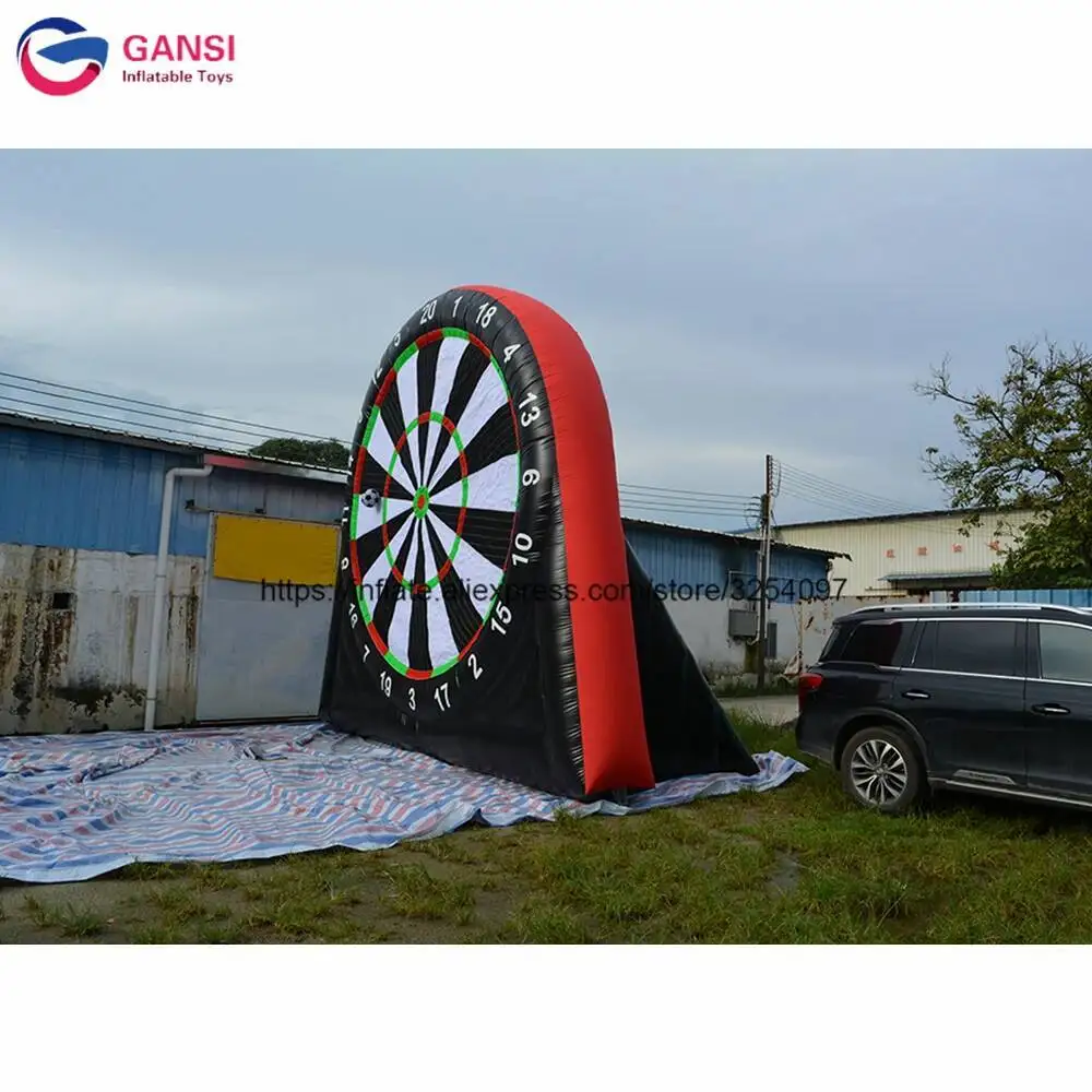 Adult Throwing Darts Sport Carnival Games, 5M Height Foot Soccer Football Giant Inflatable Dart Board
