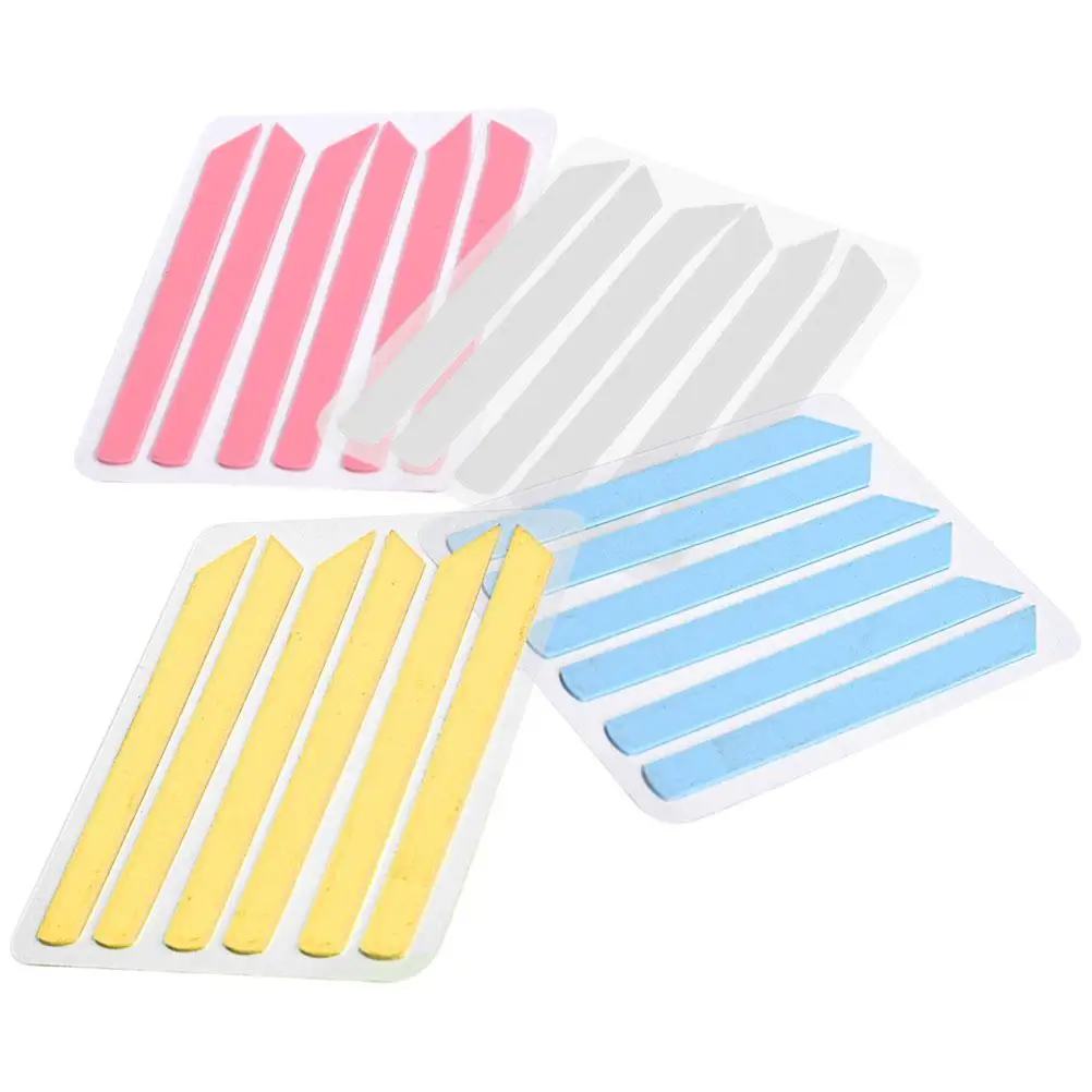 

4 Sheets Eyelash Silicone Pads Perming Tools Lifting Strips Salon Use Safe Skin 4 Colors Yellow Pink Blue White