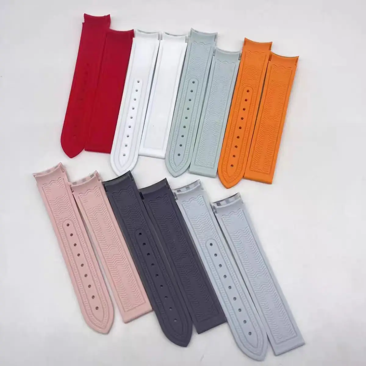 Para Omega × Swatch co-branded Planet Snoopy MoonSwatch Speedmaster correa de reloj de goma curvada pulsera de 20mm