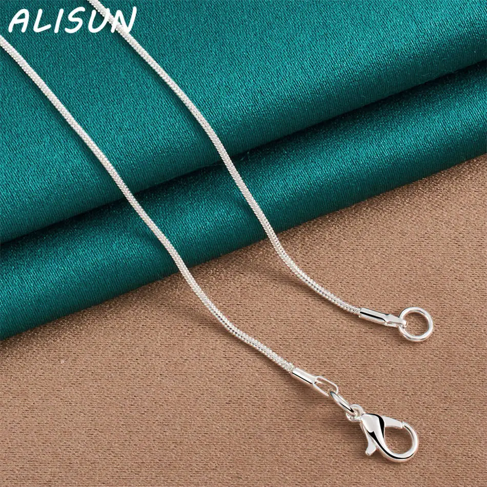 

ALISUN 925 Sterling Silver 50cm Bar Pendant Necklace For Women Charm Trend Birthday Gifts Fashion Party Fine Jewelry