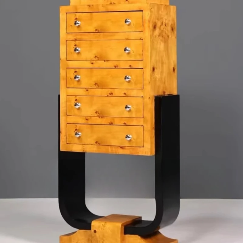 

Solid wood tree tumor pattern bucket cabinet against the wall chest living room decorative cabinet
