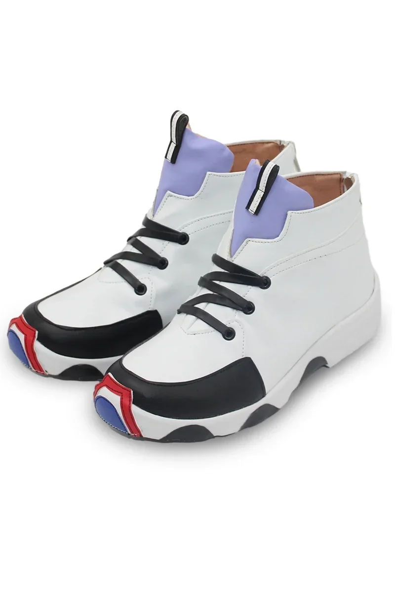 Sunhara kokona cosplay sapatos de couro do plutônio botas de carnaval de halloween jogo azul arquivo cosplay prop feito sob encomenda