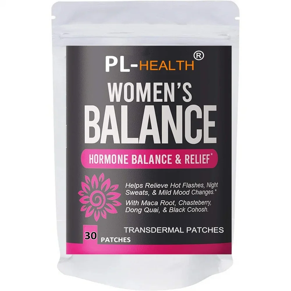 

Hormone Balance Transdermal Patches for Women Menopause Relief, Hormonal Support - 30 Patches One Month Supply