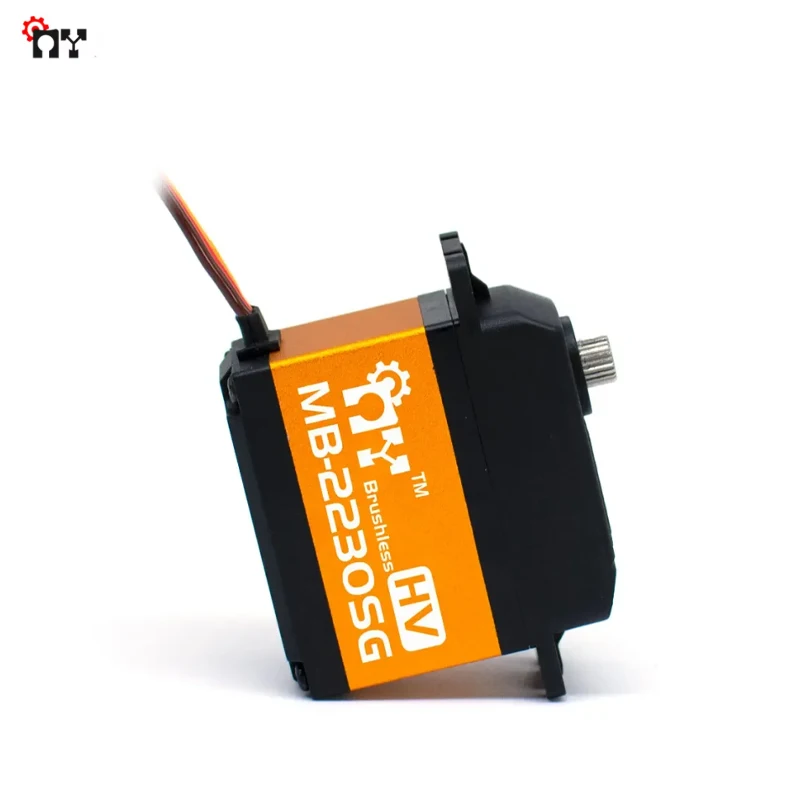 Servo digital MB-2230SG con cuerpo metálico - Engranajes estándar |   Alto voltaje de 7,4 V |   Para coches y robóticos RC a escala 1/10
