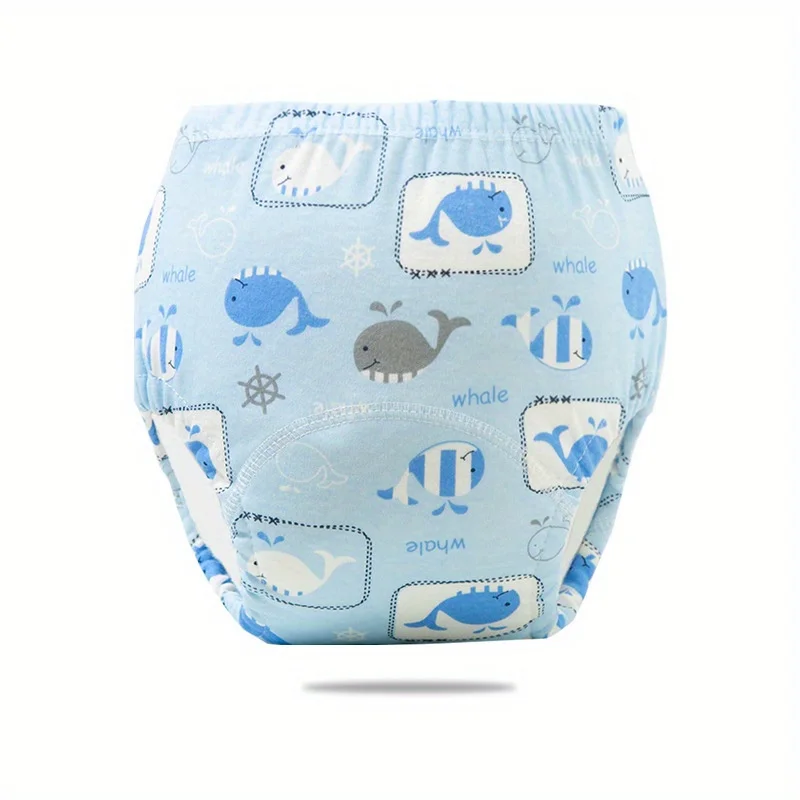 Pañal para niños de gasa de algodón transpirable de 6 capas, pañales de tela para bebés para las cuatro estaciones, pantalones de pañales para niños, pañales lavables Pa