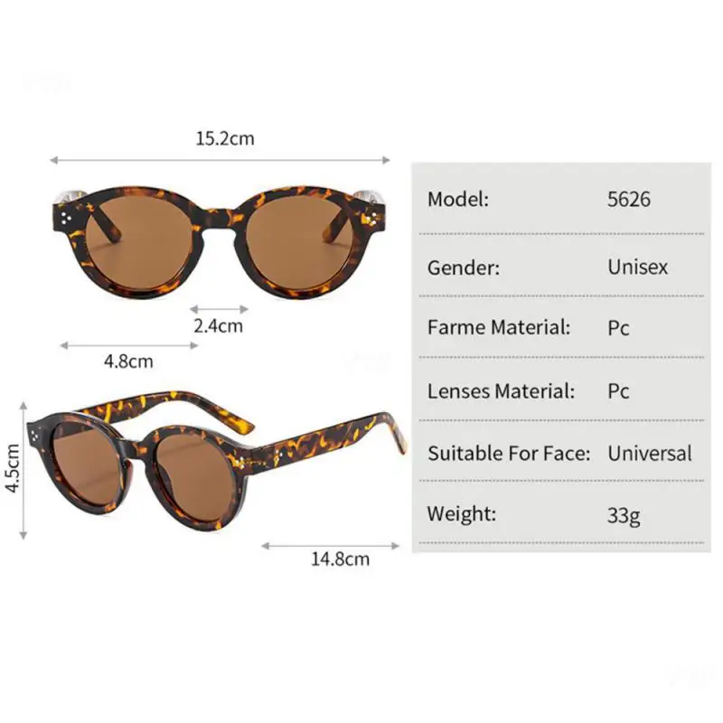 1~10PCS Fashion-forward The Trend New High Quality Fashionable Sunglasses Brown Sunglasses Trendsetting Accessories