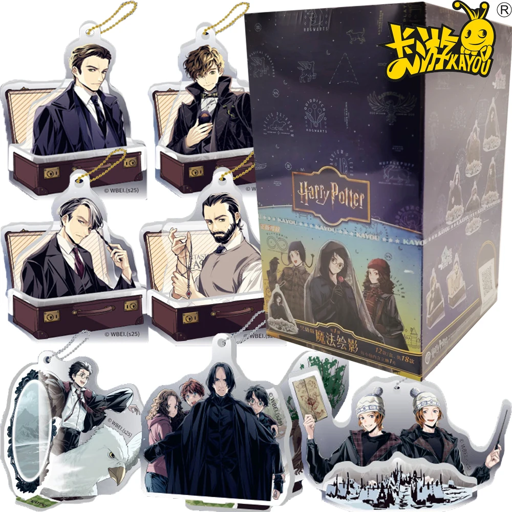

New KAYOU Original Harry Potter Acrylic Figure Movie Protagonist Cartoon Fun ACG Stand Desktop Ornament Decoration Kid Toy Gift