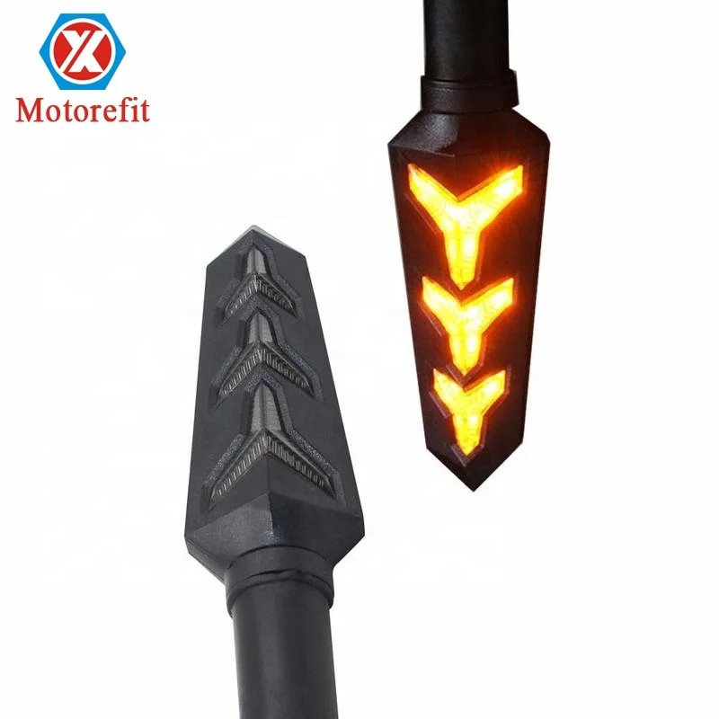 

Motorcycle LED Flowing Turn Signal Lights Motorbike Indicators Waterproof 12V LED Blinker Light Bulbs Universal