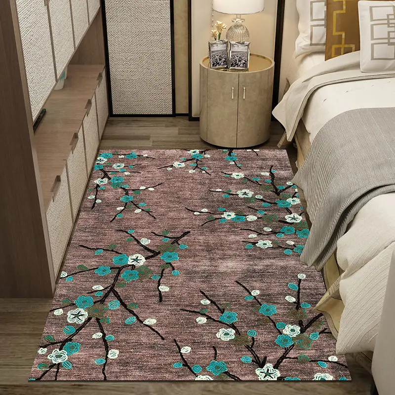 

VIKAMA Rectangular Flower-Shaped Non-Slip And Easy-To-Clean Carpet, Suitable For Living Rooms, Hotels, Etc.