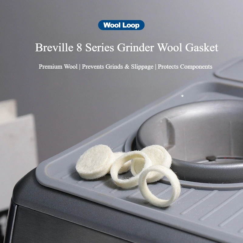 Wool Circle Gasket For Breville Espresso 870/878/880/450/500 machine Felt Washer Replacement Includes Installation Wrench
