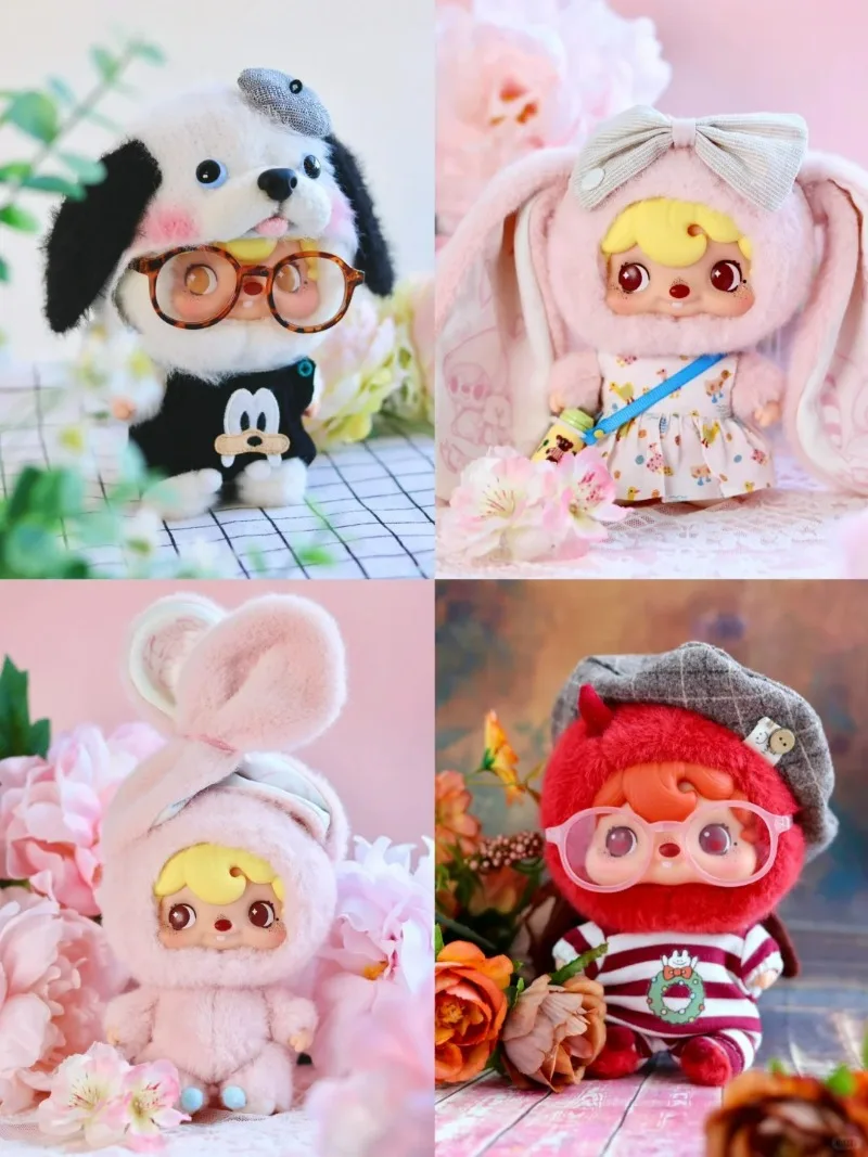 POUKA-caja ciega de felpa, figura de acción bonita, muñeca de vinilo, caja misteriosa, bolsa sorpresa, llavero de Anime Kawaii, colgante, colección de juguetes, regalos