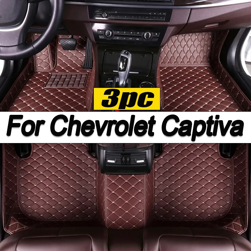 

Car Mats Floor For Chevrolet Captiva CN202S 2022 2023 7 Seater Waterproof Leather Car Mats Full Set Alfombrillas Car Accessories