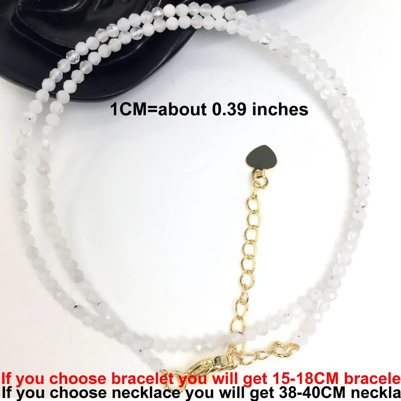 Schneidbare Glitzerperlen Edelsteine für Herren- und Damen-Halsketten, Armbänder, Kristallquarz, Achat, Choker-Schmuck, Partygeschenk, Mode, 2-3mm