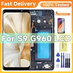 100% Tested S9 LCD with frame for SAMSUNG Galaxy S9 G960 SM-G960FD Display Touch Screen Digitizer Assembly Replacement