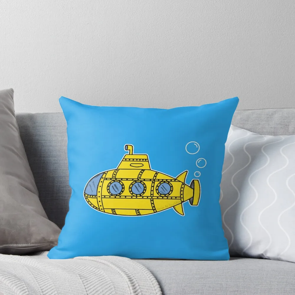 

Submarine Doodle Throw Pillow luxury sofa pillows Ornamental Pillow christmas supplies Cushion Cover Set pillow