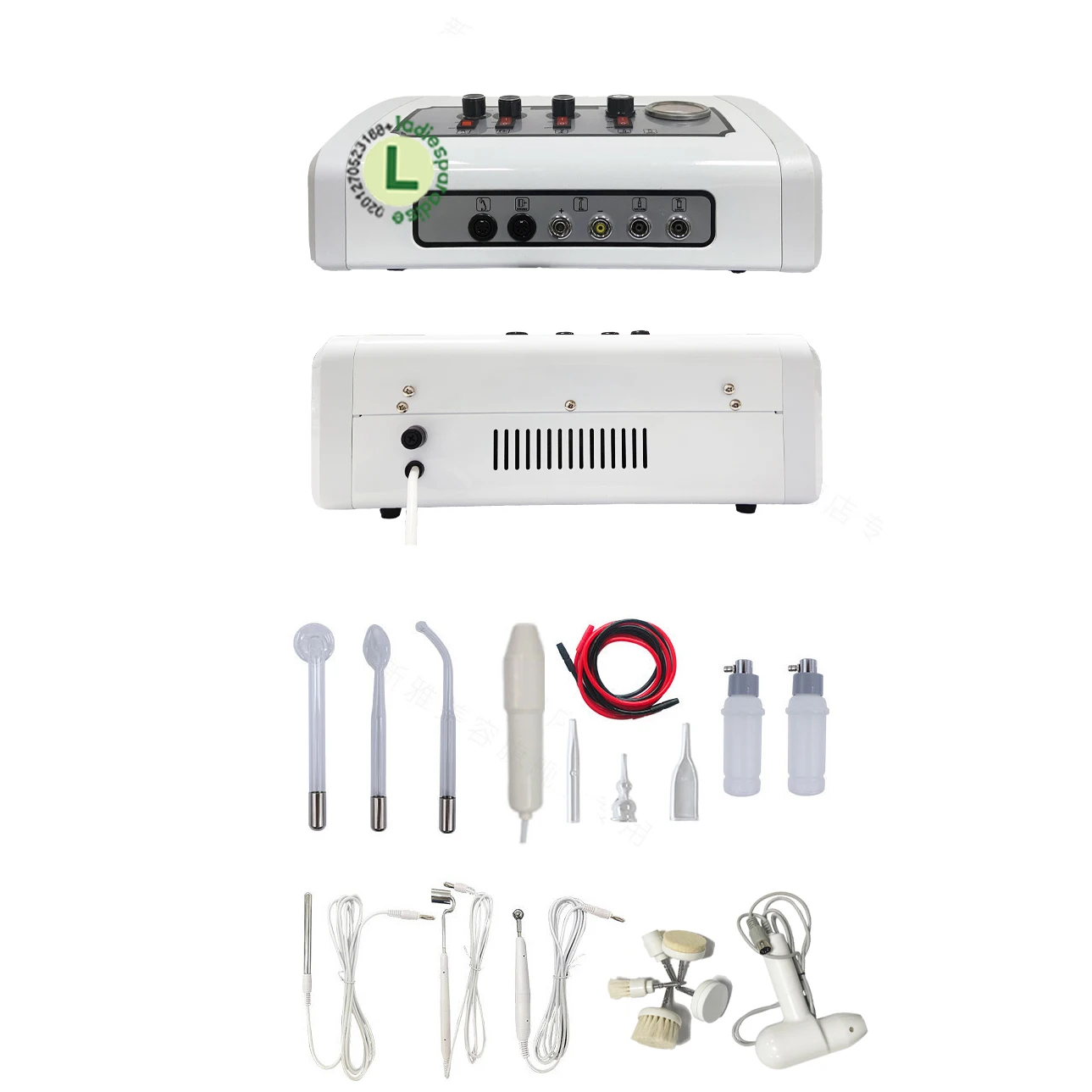 5 في 1 آلة كلفاني متعددة الوظائف فراغ رذاذ فرشاة تنظيف الوجه إزالة التجاعيد مدلك جهاز صالون العناية بالبشرة الوجه