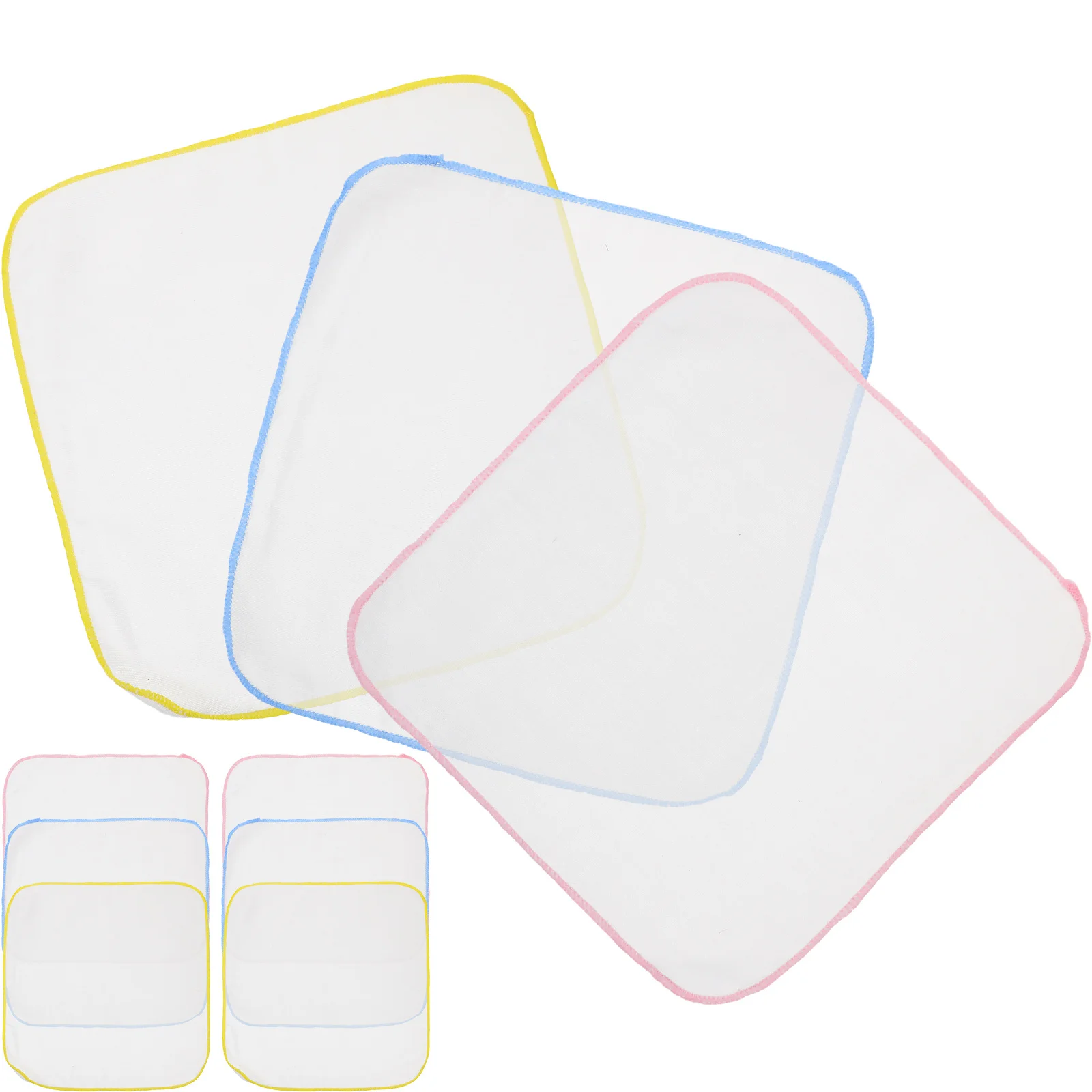 

9 шт., детское полотенце для отрыжки, хлопковое маленькое полотенце, квадратный платок, впитывающий герметичный слюночистка, ткань для слюны для мальчиков и девочек