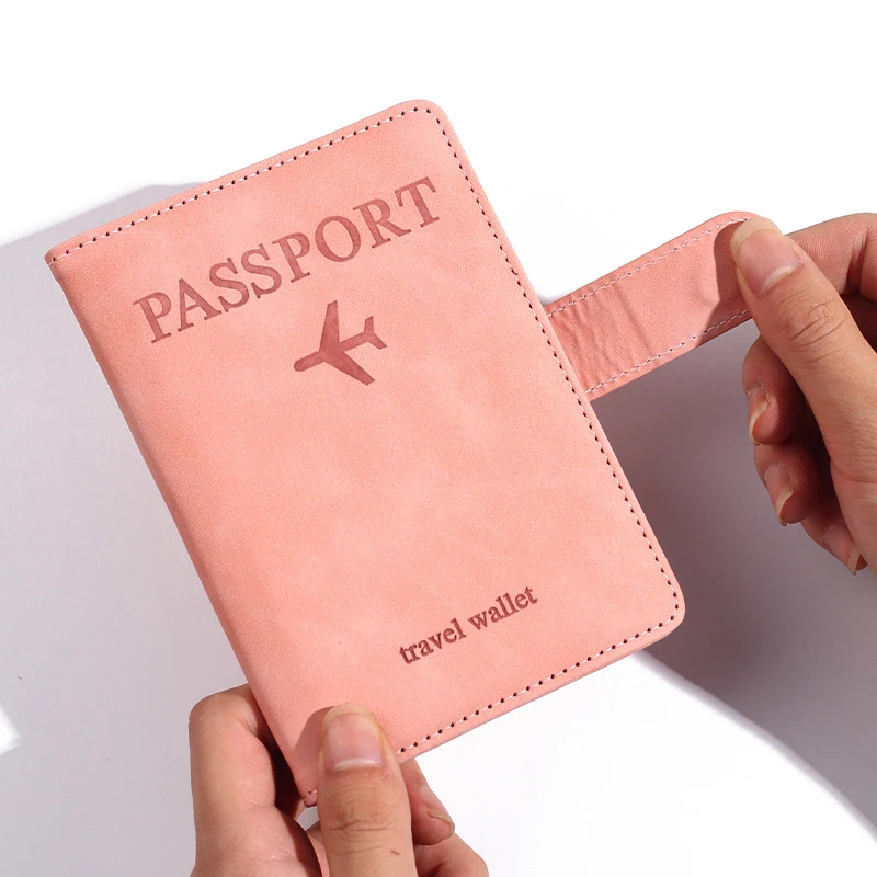 Antimagnetic&Anti-theft Passport Holder Covers Case Travel Credit Card Wallet Leather Passport Book For Women/Men Passport Cover