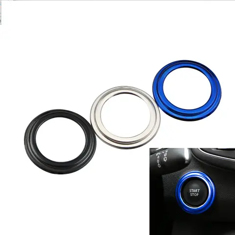 Renault Koleos 용 자동차 점화 키 링 Samsung QM6 2016 2017 2018 2019 2020 2021 2022 엔진 시동 정지 스티커 액세서리