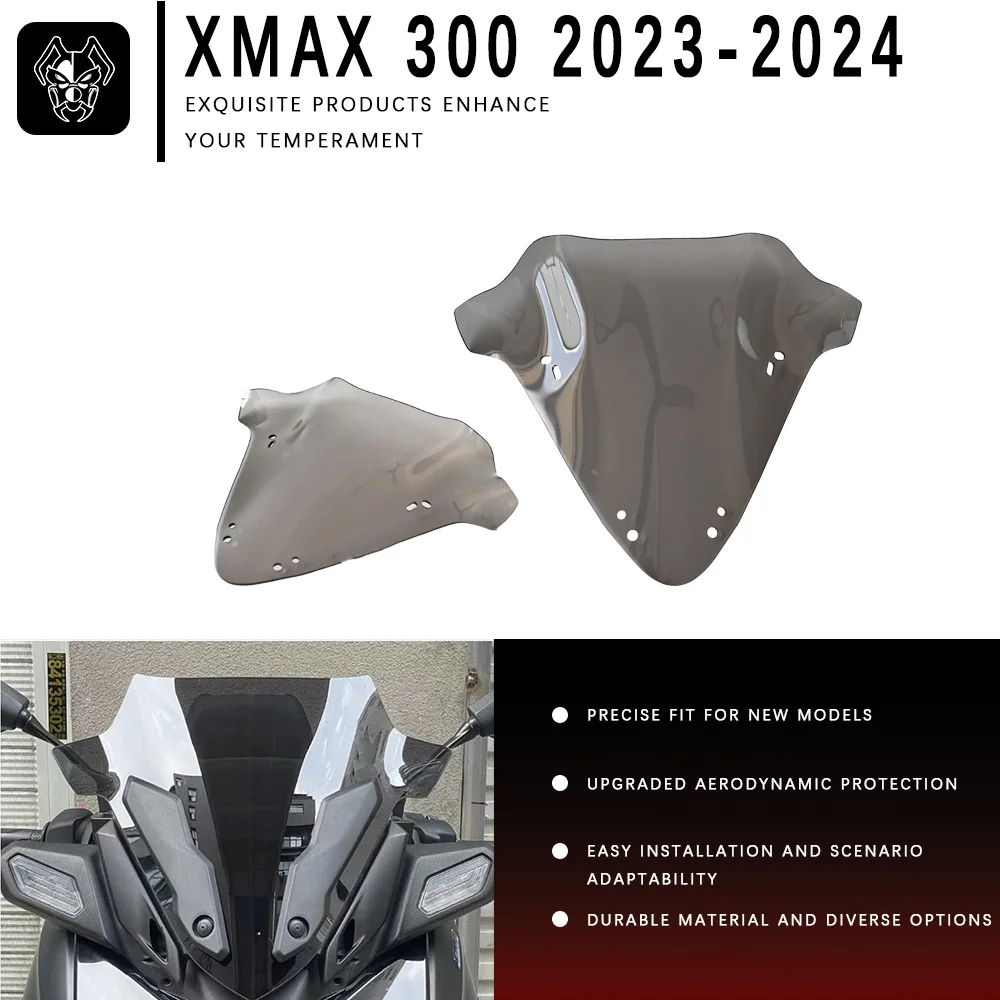 New Motorcycle Accessories Screen Windshield Fairing Windscreen For YAMAHA X-MAX300 XMAX300 X-MAX 300 XMAX 300 2023 2024