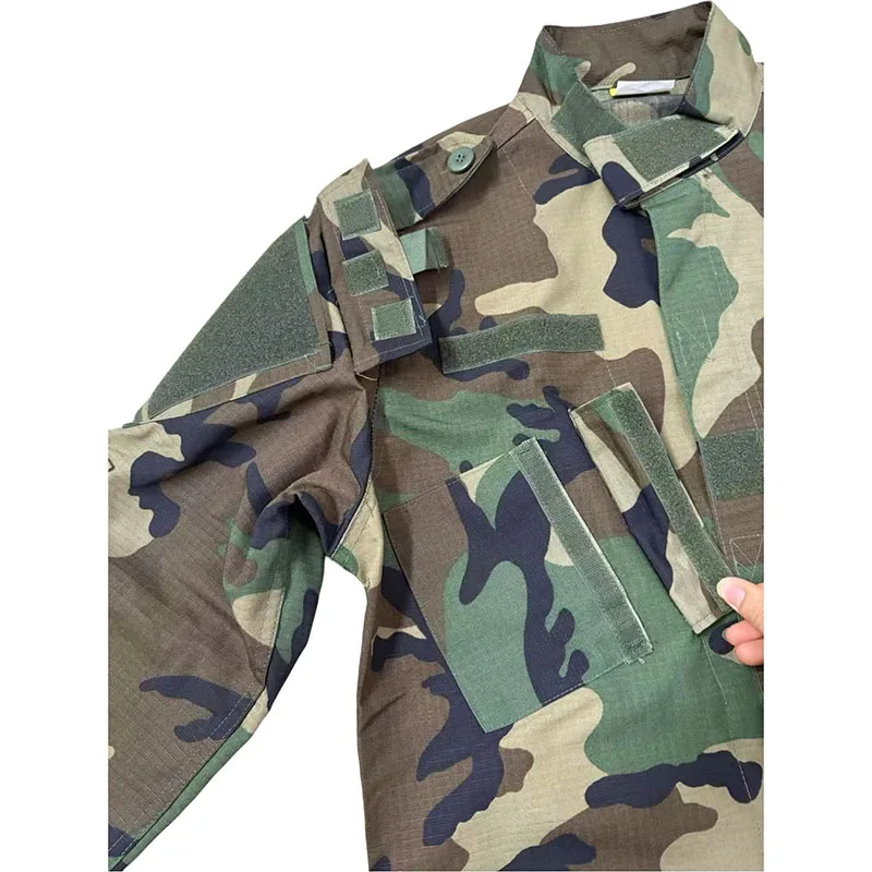 Deutschland Camouflage Dschungel Trainingsuniform ACU Feldanzug Flecktarn Dschungel Spot Set für Männer, Feldtraining Anzug Kampf ACU Set – Detail 25