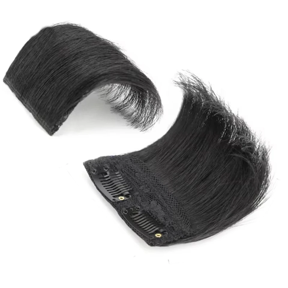 Relleno de Cabello Sintético Invisible Sin Costuras con Clip Aumenta el Volumen del Cabello Extensiones de Cabello Cubre Laterales y Parte Superior para Mujeres 3