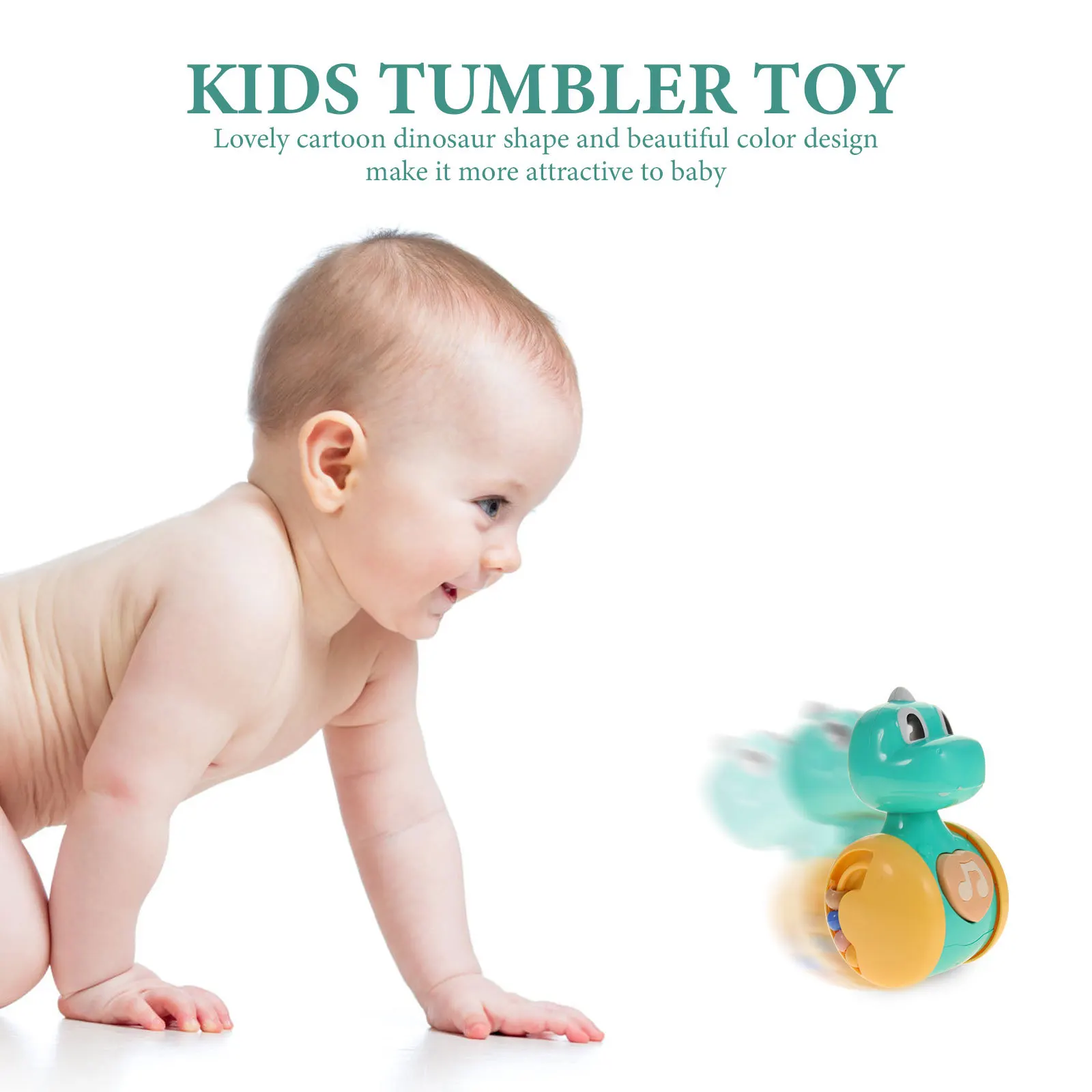 Dinosaur Tumbler Practical Creative Cartoon Tumbler Dinosaur Comfortable Grip Smooth Surface Baby Intellectual Development