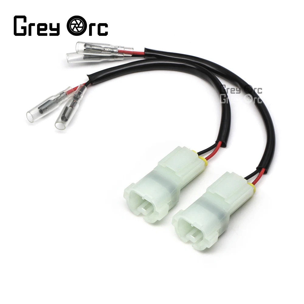 Motorcycle For HONDA connector 2 power cord turn signal front fog lamp marking line adapter plug connector