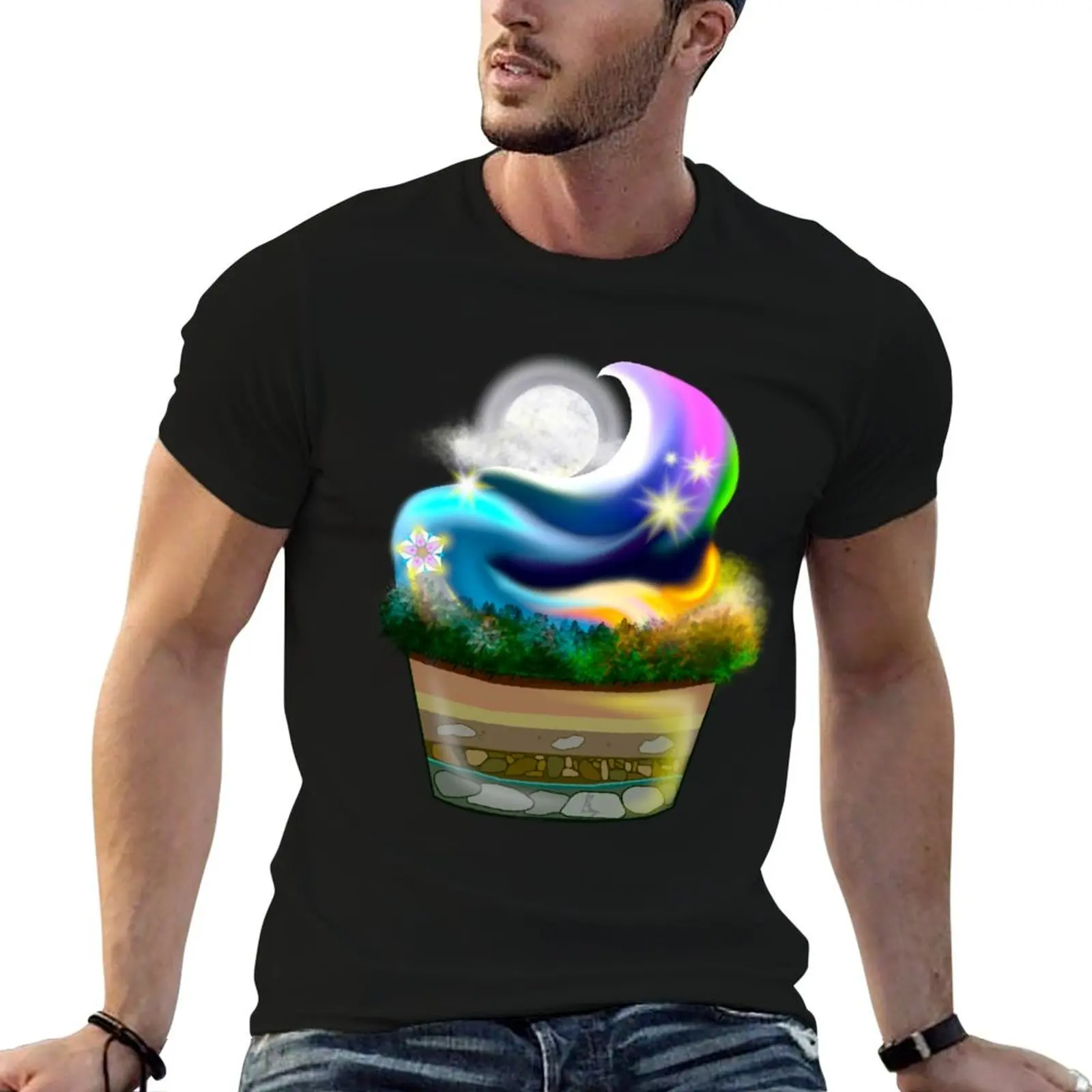 

Cupcake Planet T-Shirt man t shirt graphics cute tops funny t shirts for men