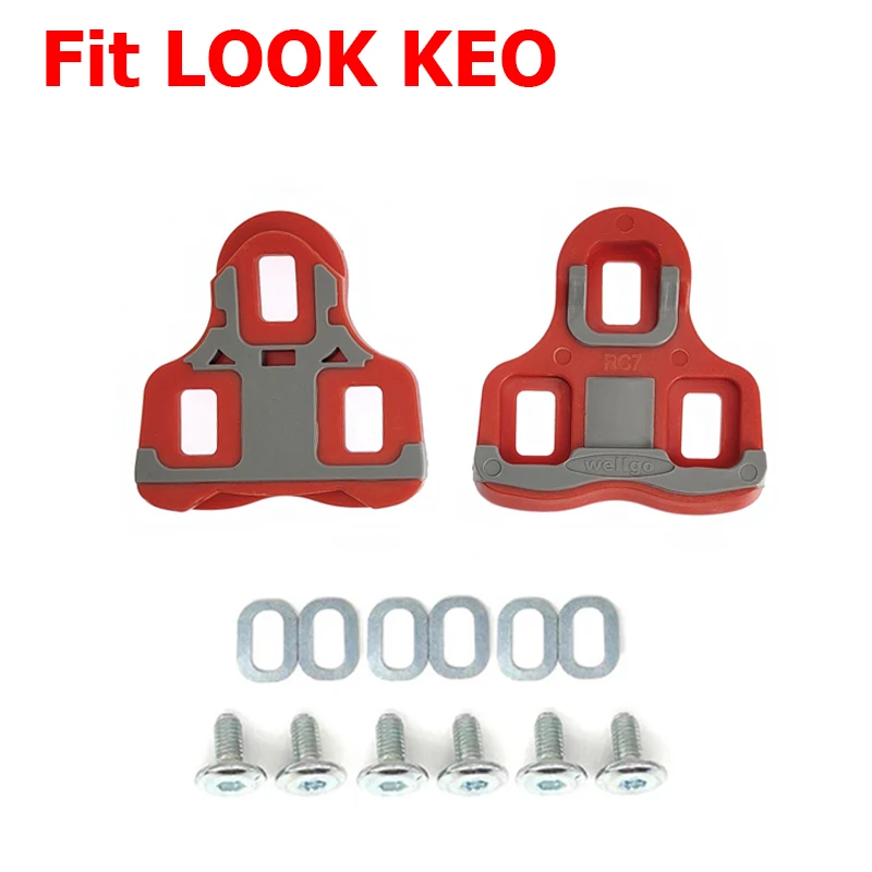 Road Bikes Pedal Cleats Self-Locking Pedal Cleat for LOOK KEO Ultralight Bike Pedal Bicycle Accessories Cycling Cleats Parts